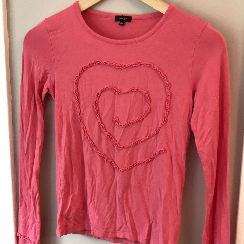 Pink swirling hearts 💕 shirt size 12